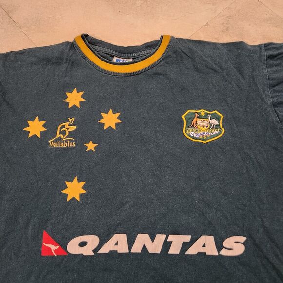 VTG IRB Australia Wallabies Rugby World Cup Mens M Medium? Jersey T Shirt - Picture 4 of 10